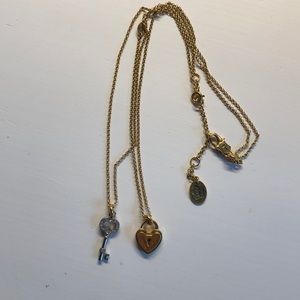 Juicy Couture Lock & Key necklace